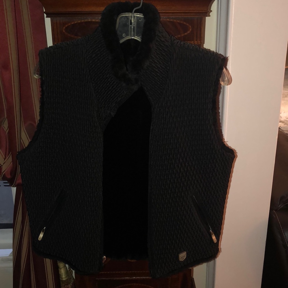 METROPOLIS QUILTED SKI VEST / BLACK